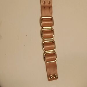 Pink And Gold Buckle Bracelet